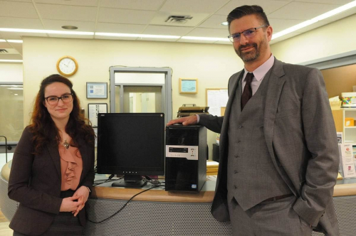 Computer donated to the Langley Senior Resources Society